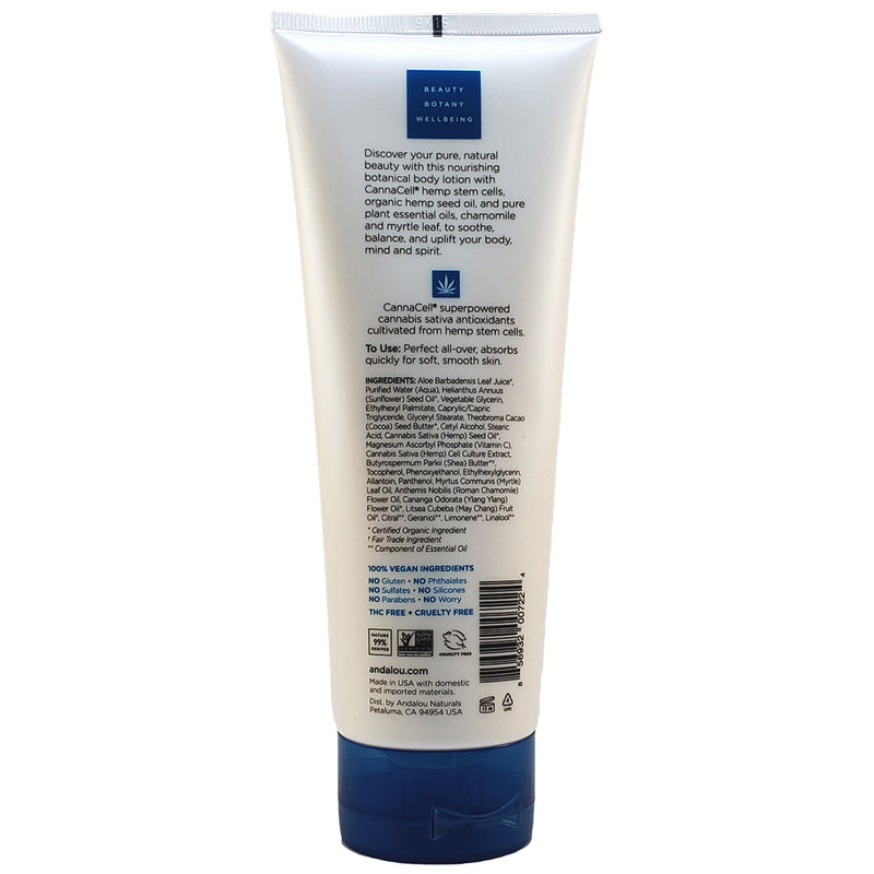 Andalou Naturals CannaCell Harmony Body Lotion  Chamomile And Myrtle Leaf