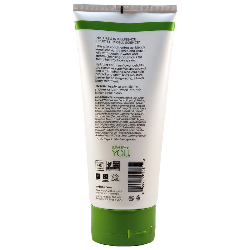 Andalou Naturals Uplifting Shower Gel  Citrus Sunflower