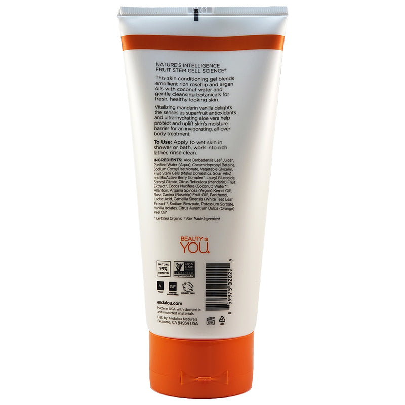 Andalou Naturals Vitalizing Shower Gel Mandarin Vanilla
