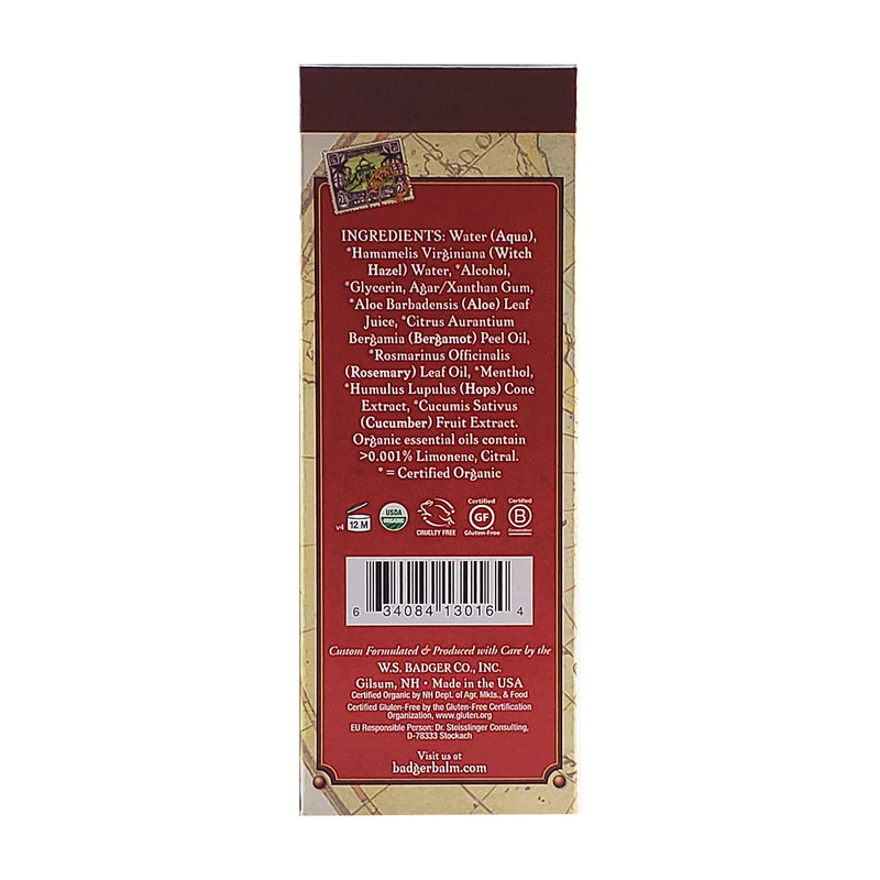 Badger Navigator Class Man Care Bracing After Shave Face Tonic Witch Hazel