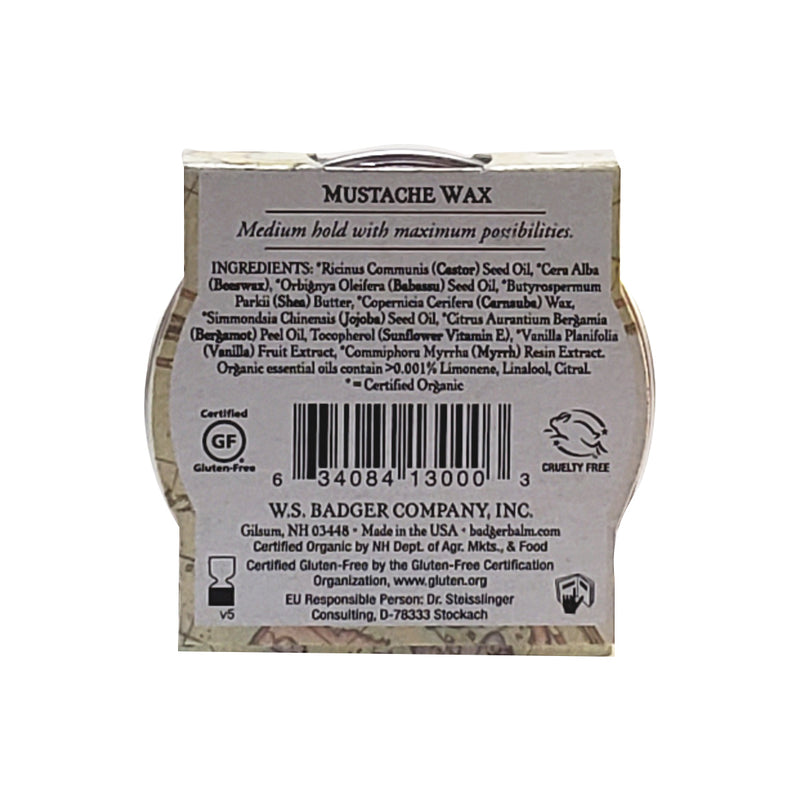 Badger Navigator Class Man Care Mustache Wax