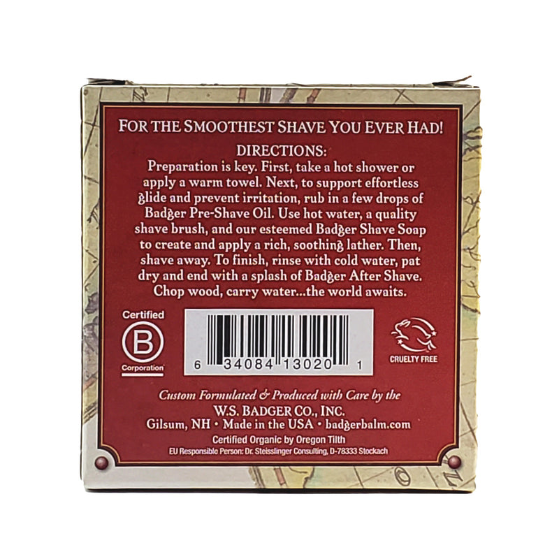 Badger Navigator Class Man Care Shave Soap