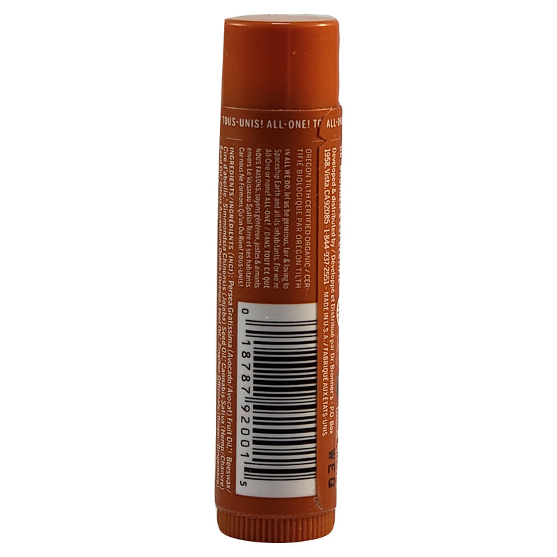 Dr.Bronner's Magic Soap Orange Ginger  Organic Lip Balm