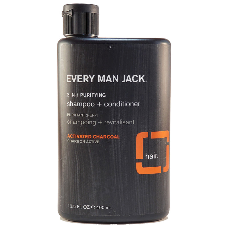 Every Man Jack 2-in-1 Purifying Shampoo + Conditioner Activated Charcoal