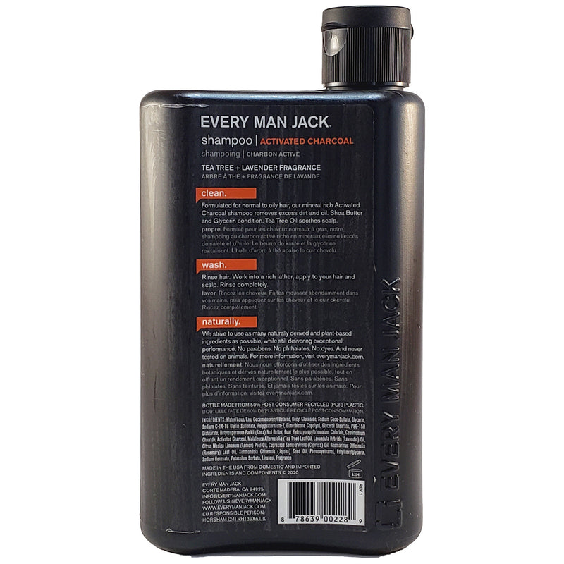 Every Man Jack 2-in-1 Purifying Shampoo + Conditioner Activated Charcoal