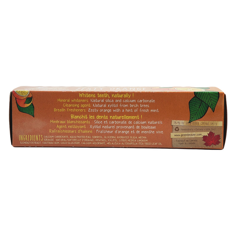Green Beaver Natural Toothpaste  Zesty Orange