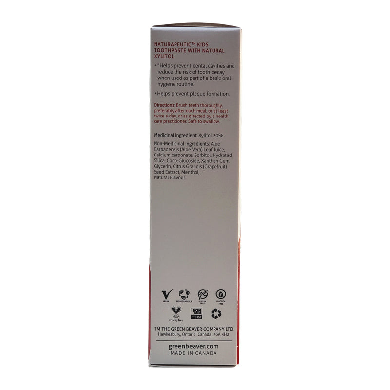 Green Beaver Naturapeutic Kids Toothpaste Strawberry