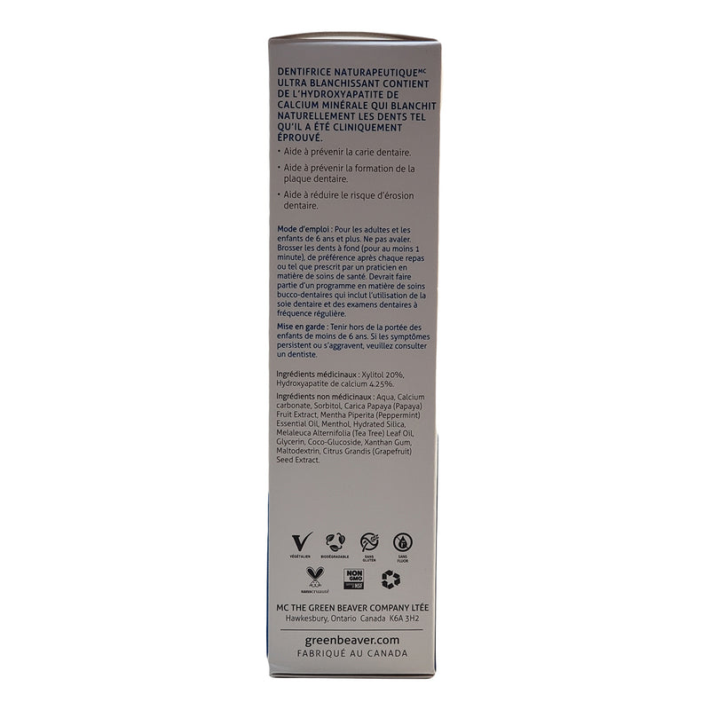 Green Beaver Naturapeutic Toothpaste Extra Whitening  Fresh Mint