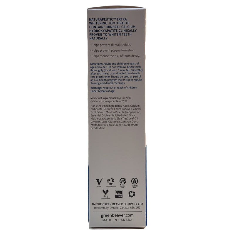 Green Beaver Naturapeutic Toothpaste Extra Whitening  Fresh Mint