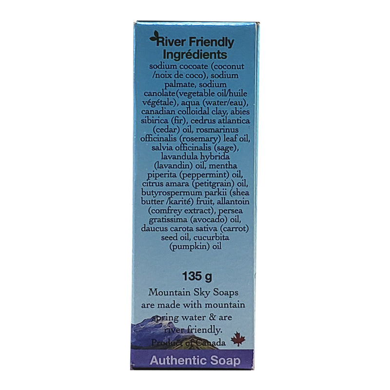 Mountain Sky Bar Soap Canadian Glacial Clay