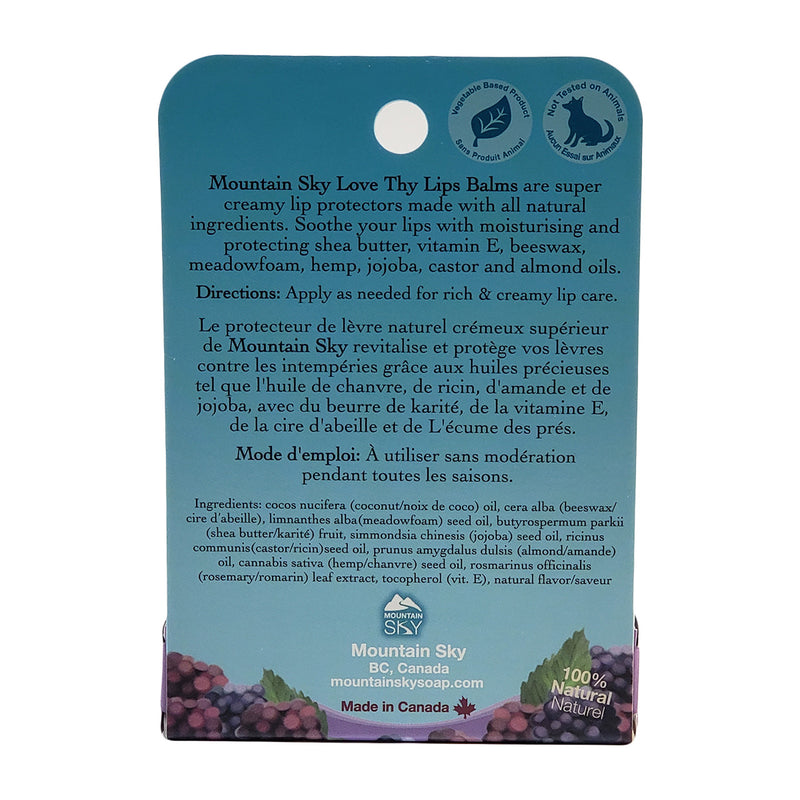 Mountain Sky Soaps Lip Balm Blackberry